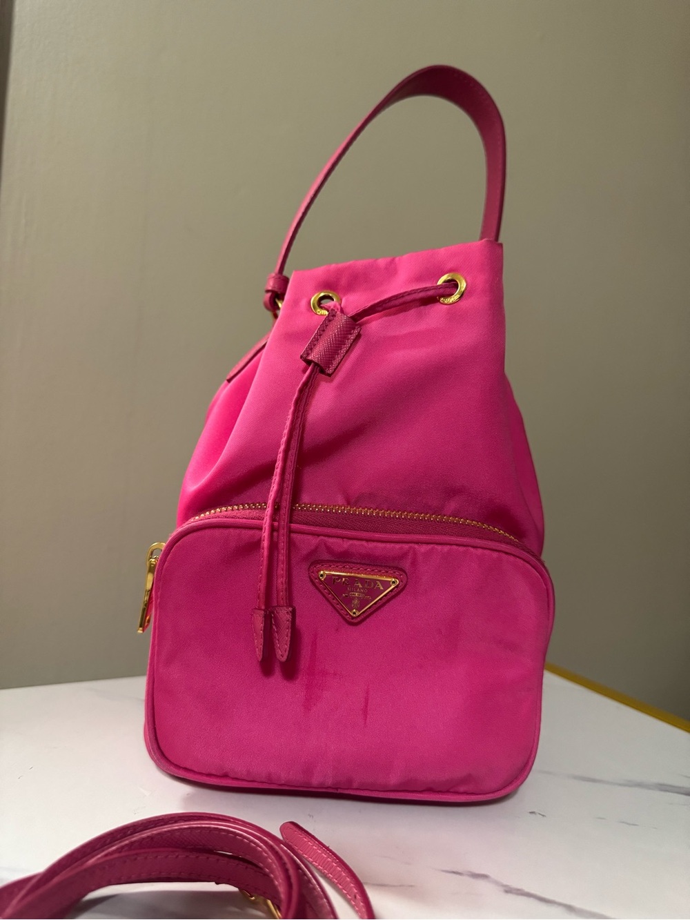 Prada Duet Re-Nylon bucket bag